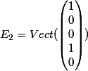 E_{2}= Vect(\begin{pmatrix} 1\\ 0\\ 0\\ 1\\ 0 \end{pmatrix})